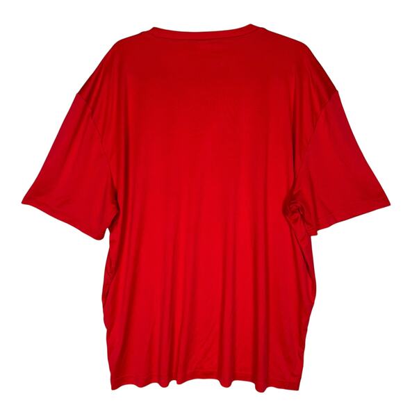 Sport-Tek Texas Rangers T-Shirt Mens 2XL Red Wordmark Short Sleeve Crew Neck - Picture 2 of 11